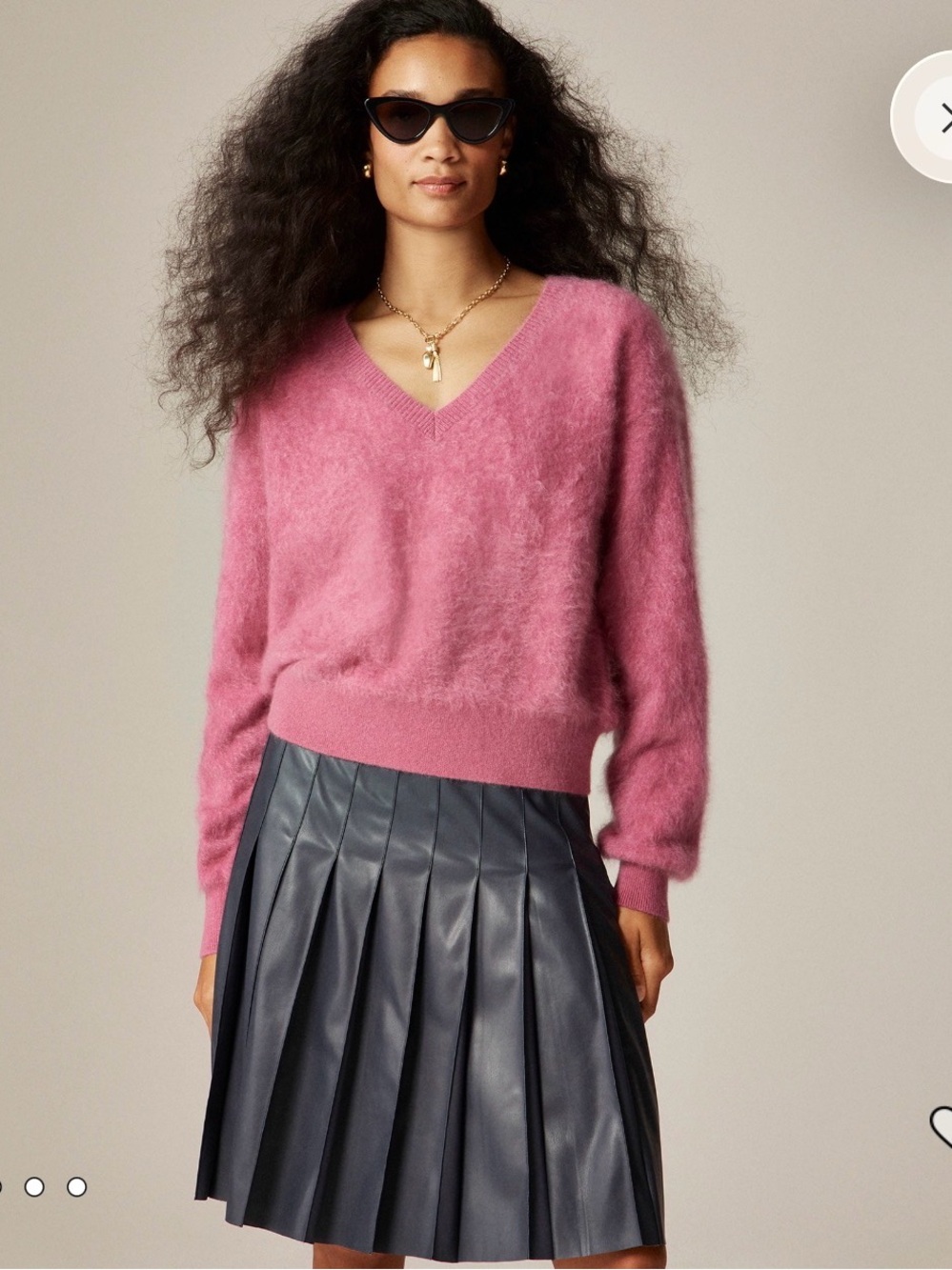 NWT JCrew Retail Brushed Cashmere V Neck Sweater. Size Large.